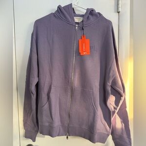 YoungLA For Her Lavender Zipped Sweatshirt, Size Small